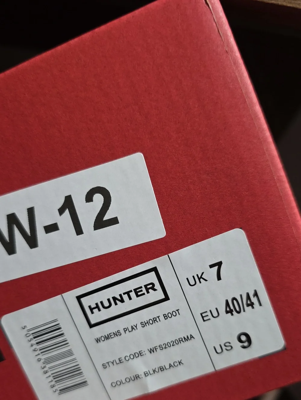 NEW Hunter Women's Play Waterproof Short Rain Boot Size 9 With Box